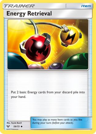 Energy Retrieval 059/73 - Shining Legends Reverse Holofoil - Uncommon