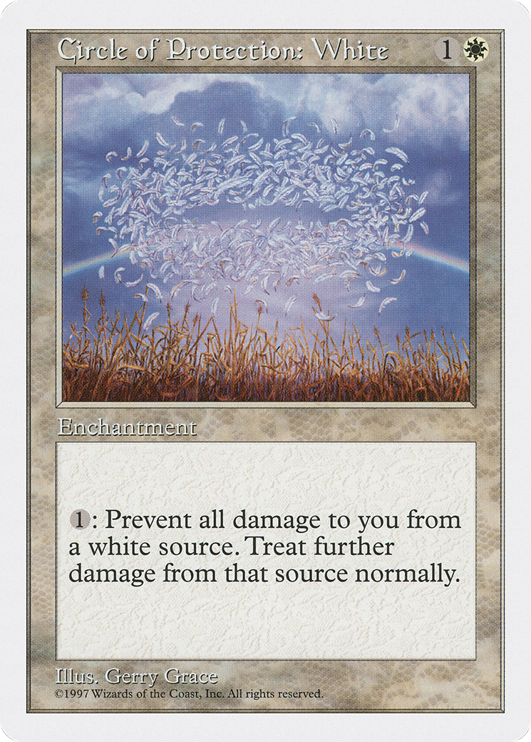Circle of Protection: White (5ED-) - Fifth Edition