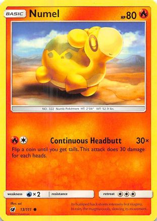 Numel (13/111) - SM Crimson Invasion Reverse Holofoil - Common