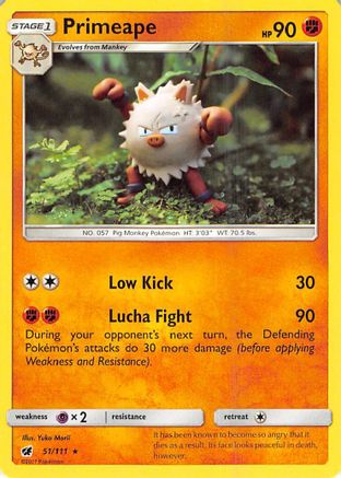 Primeape (51/111) - SM Crimson Invasion - Rare