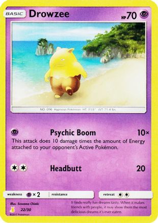 Drowzee (22) - SM Trainer Kit Lycanroc & Alolan Raichu - Common