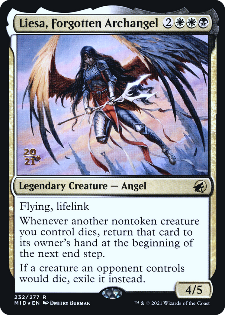 Liesa, Forgotten Archangel (PRE-232S) - Innistrad: Midnight Hunt Promos Foil