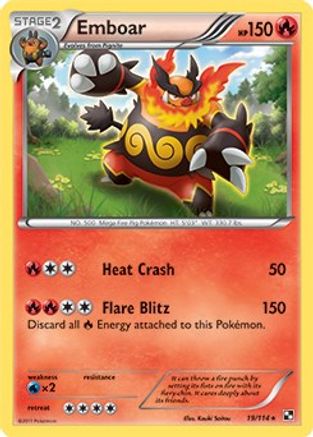 Emboar 019/114 - Deck Exclusives Normal - Rare