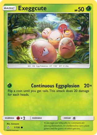 Exeggcute 001 - SM Ultra Prism Normal - Common