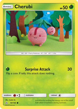 Cherubi (10/156) - SM Ultra Prism Reverse Holofoil - Common
