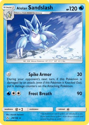 Alolan Sandslash (29/156) - SM Ultra Prism Reverse Holofoil - Rare