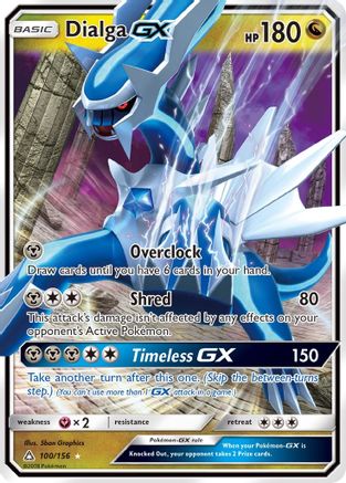 Dialga GX (100/156) - SM Ultra Prism Holofoil - Ultra Rare