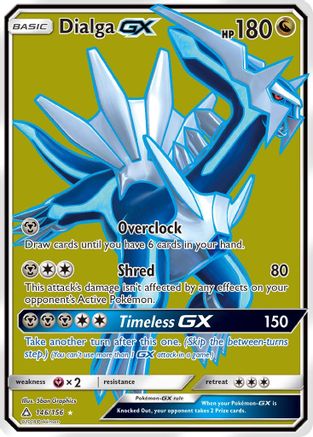 Dialga GX (Full Art) (146/156) - SM Ultra Prism Holofoil - Ultra Rare