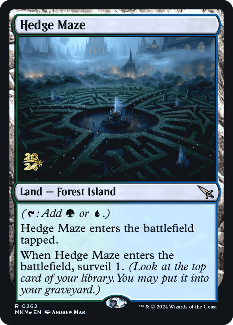 Hedge Maze (PRE-262) - Murders at Karlov Manor Promos (Prerelease) Foil