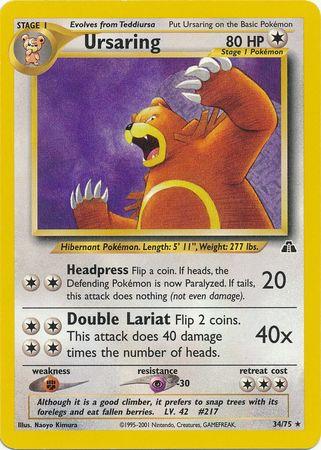 Ursaring 034/075 - Neo Discovery Unlimited - Rare