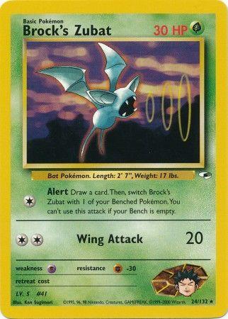 Brock's Zubat 024/132 - Gym Heroes Unlimited - Rare