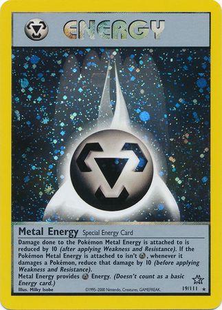 Metal Energy (19/111) - Neo Genesis Unlimited Holofoil - Holo Rare