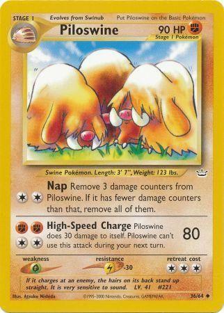 Piloswine 036/064 - Neo Revelation Unlimited - Uncommon