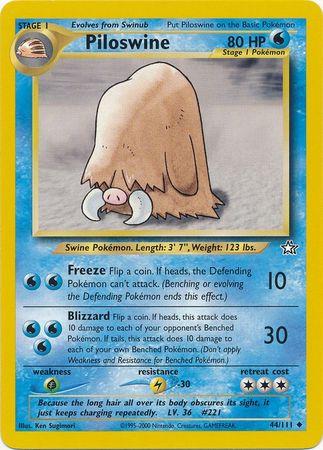 Piloswine 044/111 - Neo Genesis Unlimited - Uncommon