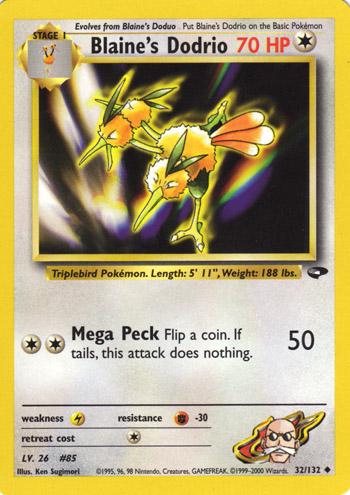 Blaine's Dodrio 032/132 - Gym Challenge Unlimited - Uncommon