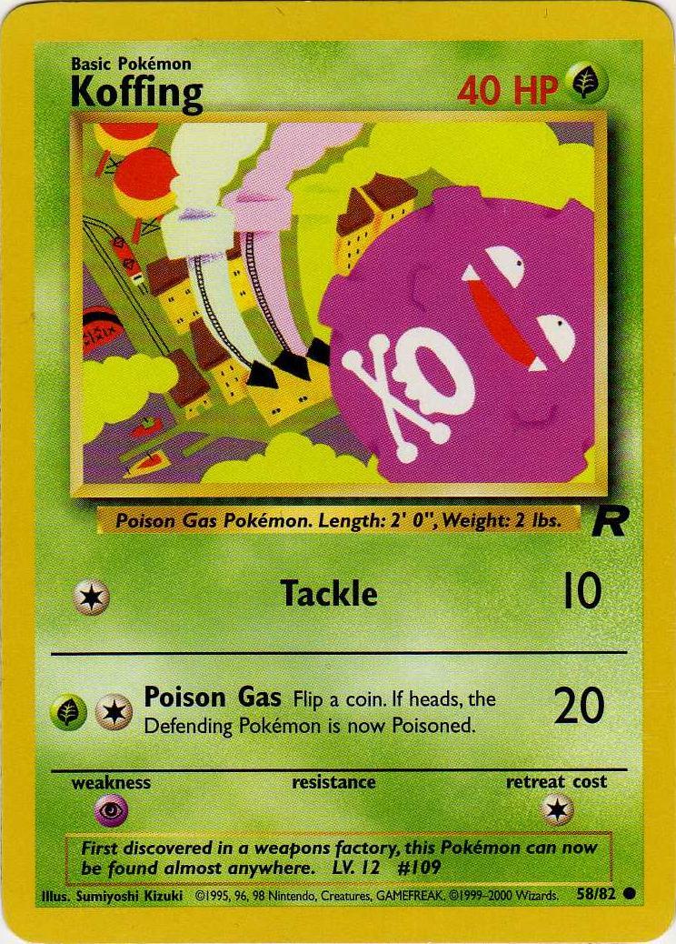 Koffing 058/082 - Team Rocket Unlimited - Common