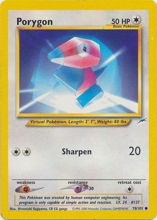 Porygon 078/105 - Neo Destiny Unlimited - Common