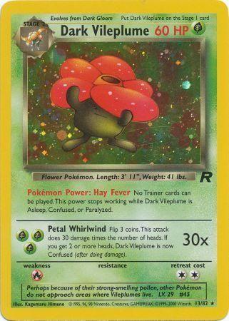 Dark Vileplume (13/82) - Team Rocket Unlimited Holofoil - Holo Rare