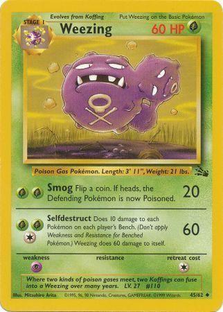 Weezing 045/062 - Fossil Unlimited - Uncommon