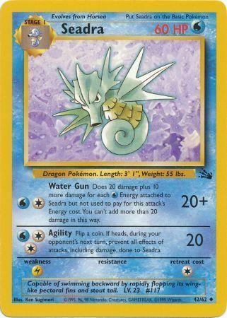Seadra 042/062 - Fossil Unlimited - Uncommon