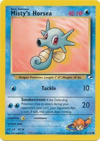 Misty's Horsea 086/132 - Gym Heroes Unlimited - Common