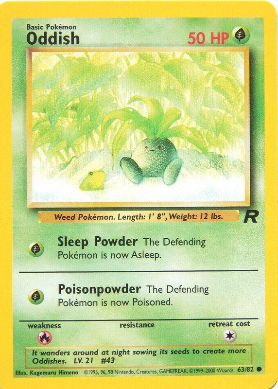 Oddish 063/082 - Team Rocket Unlimited - Common