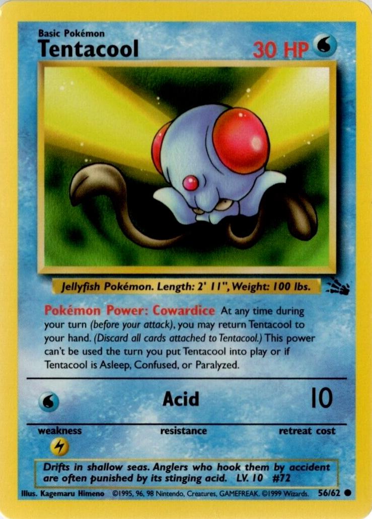Tentacool 056/062 - Fossil Unlimited - Common