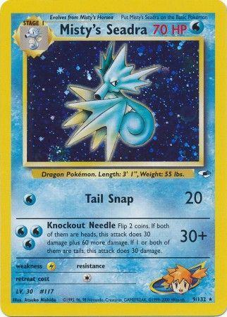 Misty's Seadra 009/132 - Gym Heroes Unlimited Holofoil - Holo Rare