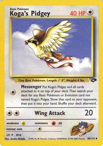 Koga's Pidgey 049/132 - Gym Challenge Unlimited - Uncommon
