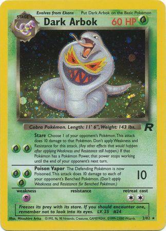 Dark Arbok 002/082 - Team Rocket Unlimited Holofoil - Holo Rare