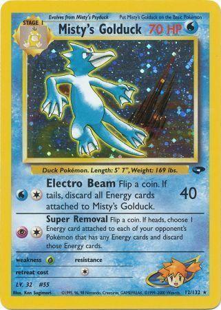 Misty's Golduck 012/132 - Gym Challenge Unlimited Holofoil - Holo Rare