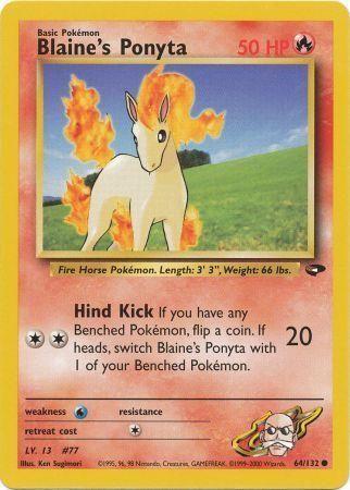 Blaine's Ponyta 064/132 - Gym Challenge Unlimited - Common