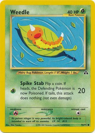 Weedle 070/075 - Neo Discovery Unlimited - Common