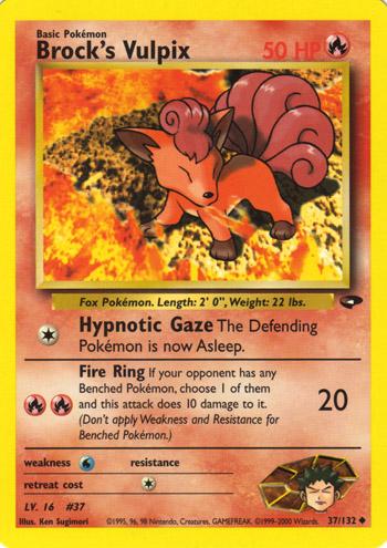 Brock's Vulpix 037/132 - Gym Challenge Unlimited - Uncommon
