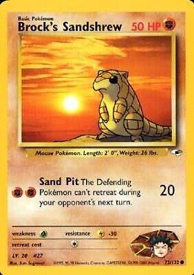 Brock's Sandshrew 072/132 - Gym Heroes Unlimited - Common