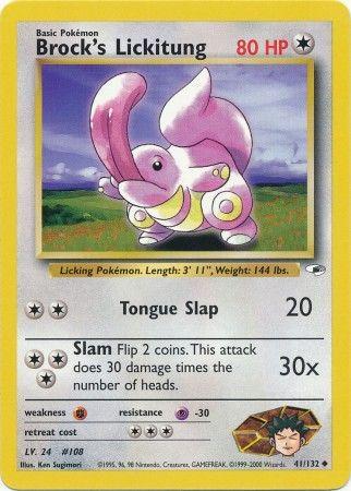 Brock's Lickitung 041/132 - Gym Heroes Unlimited - Uncommon