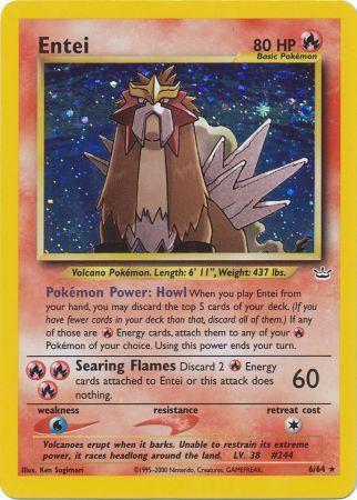 Entei 006/064 - Neo Revelation Unlimited Holofoil - Holo Rare