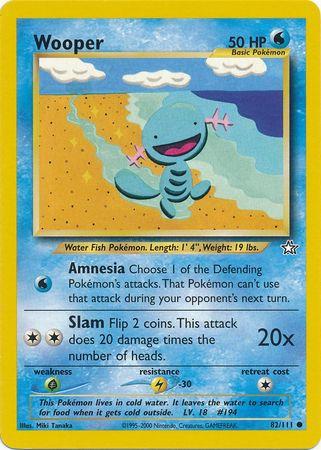 Wooper 082/111 - Neo Genesis Unlimited - Common