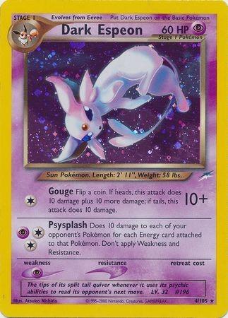 Dark Espeon 004/105 - Neo Destiny Unlimited Holofoil - Holo Rare