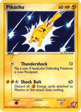 Pikachu - 5/5 - Kids WB Promos Normal