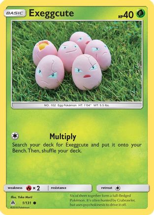 Exeggcute 001/131 - SM Forbidden Light Reverse Holofoil - Common