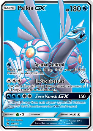 Palkia GX (Full Art) (119/131) - SM Forbidden Light Holofoil - Ultra Rare