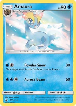 Amaura (27/131) - SM Forbidden Light - Uncommon