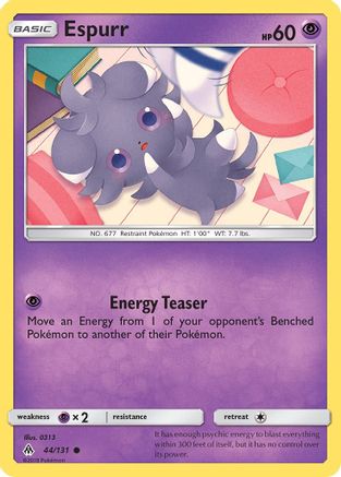 Espurr 044/131 - SM Forbidden Light Reverse Holofoil - Common