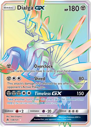 Dialga GX (Secret) (138/131) - SM Forbidden Light Holofoil - Secret Rare