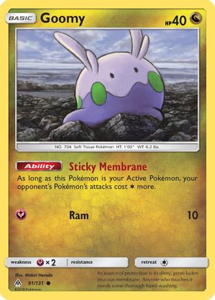 Goomy (91) 091/131 - SM Forbidden Light Reverse Holofoil - Common