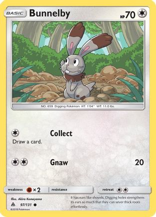 Bunnelby (97/131) - SM Forbidden Light Reverse Holofoil - Common