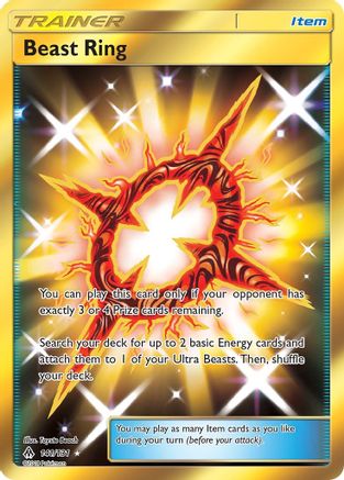 Beast Ring (Secret) (141/131) - SM Forbidden Light Holofoil - Secret Rare