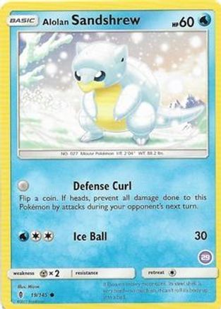 Alolan Sandshrew () (19) - SM Trainer Kit Alolan Sandslash & Alolan Ninetales - Common
