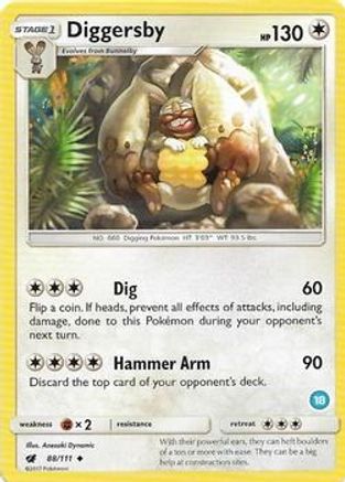 Diggersby () (88) - SM Trainer Kit Alolan Sandslash & Alolan Ninetales - Uncommon